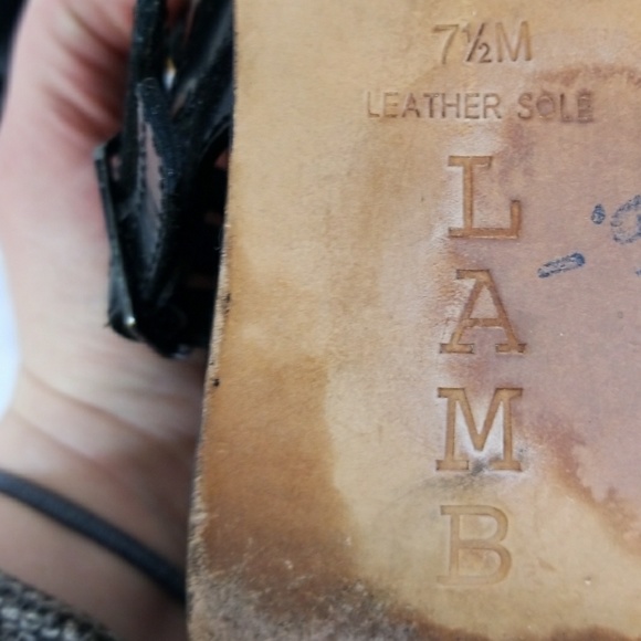 L.A.M.B Nenetta black suede booties sz 7.5 - Picture 5 of 8